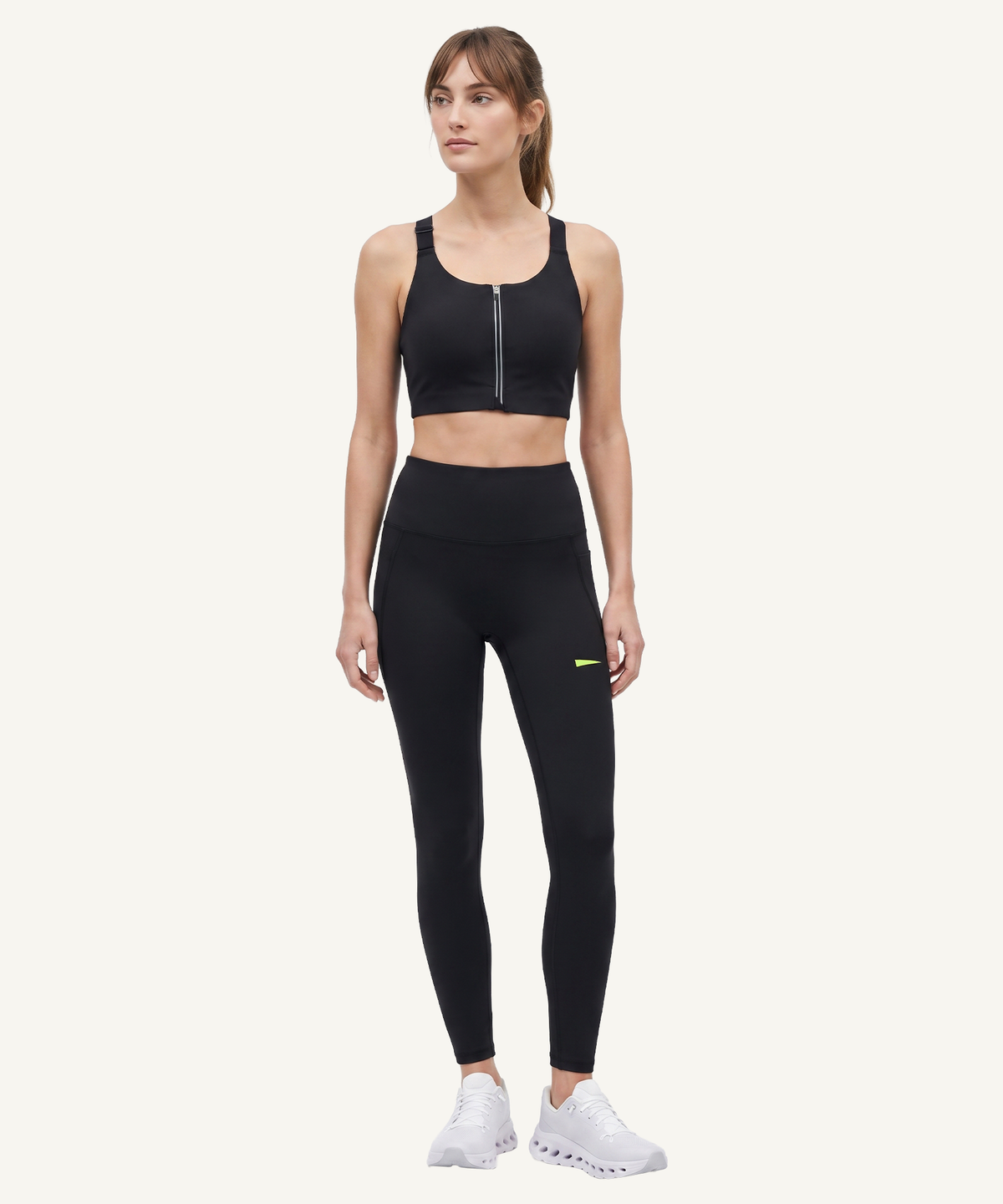 Zip Up Bra Top High Support